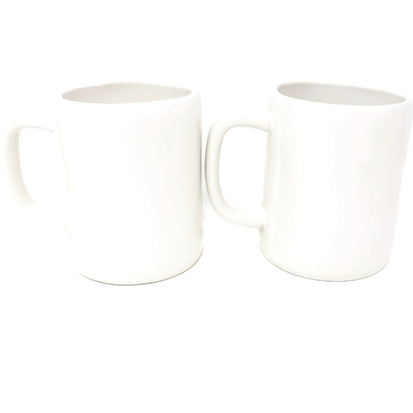 🆕2 RAE DUNN🐰MUGS. Handmade for Artesian Collection  Good/Bad Eggs - Picture 3 of 10